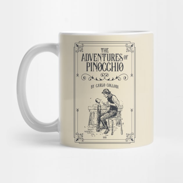 Pinocchio fairy tale - Geppetto, Jiminy Cricket children's book by OutfittersAve